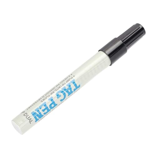 Livestock Ear Tag Marking Pen with Spare Head, Black Ink, Non-Fading for Pig Sheep Cattle Identification