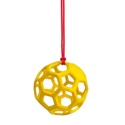 Farm Stall Hanging Feeder Toy Ball for Horses, Goats, Sheep – Durable TPR Feeding Ball, Hay Feeder for Animal Enrichment, Stretch-Resistant Design (Yellow) - color: Yellow