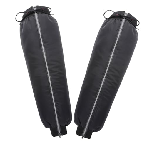 Healifty Outdoor Calf Gaiters for Motorcycle Riding Insulated Windproof Leg Covers with Reflective Material for Night Visibility for Cold Weather and Electric Bike Use