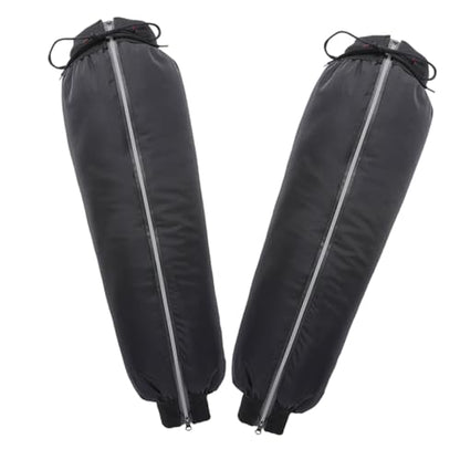 Healifty Outdoor Calf Gaiters for Motorcycle Riding Insulated Windproof Leg Covers with Reflective Material for Night Visibility for Cold Weather and Electric Bike Use