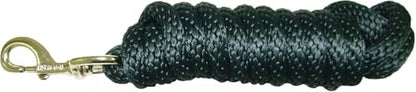 Hamilton Poly Horse Lead Rope with Bolt Snap, 10' Long x 5/8" Thick, Dark Green, Barn Horse Tack for Daily Use - color: Dark Green