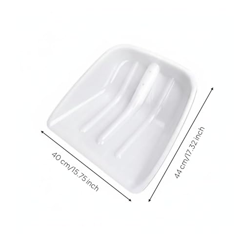 Gralara Duty Multi-Use Agricultural Ladle Wear-Resistant Agricultural Implement for Warehouse, White, Large 44x40cm - size: Large 44x40cm
