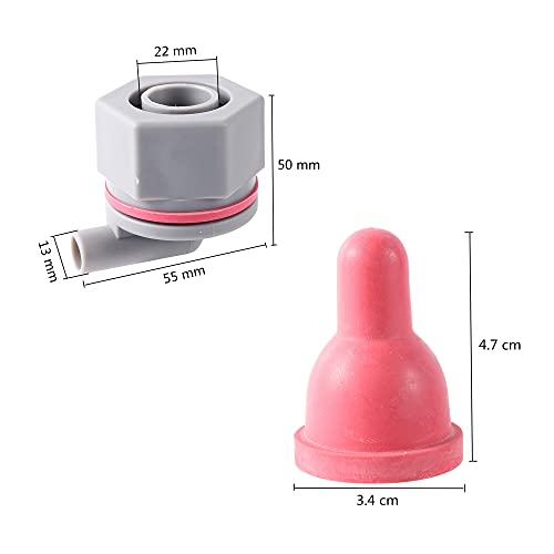 Sheep Goat Animal Teats Lamb Pacifier Pet Feeding Bucket Teats Lamb Feeder with Fixed Base for Farm Animal Pet Easy Installation Removal(Style 1) - size: Style 1