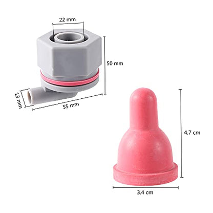 Sheep Goat Animal Teats Lamb Pacifier Pet Feeding Bucket Teats Lamb Feeder with Fixed Base for Farm Animal Pet Easy Installation Removal(Style 1) - size: Style 1