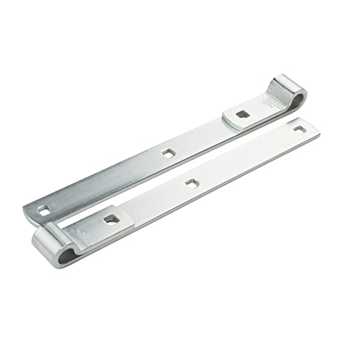 National Hardware N129-767 Heavy Duty Gate Hinges 12 in Strap Hinges with WeatherGuard Protection Zinc-Plated Steel for Barn Door Gates Fence Hardware 150 lbs Capacity - size: 12 Inch
