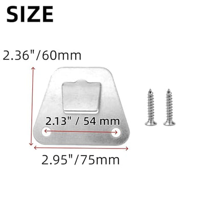 Fan Mounting Brackets, Solid Steel, Silver-8Pcs | Easy to Install with Included Screws and Anchors, Wall Fan Supports Rack for Oscillation Fans