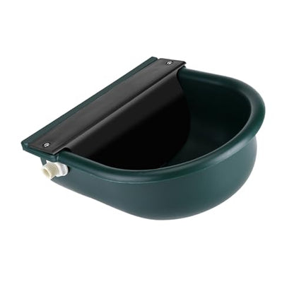 Animal Water Drinking Trough, Automatic Cow Drinking Water Bowl Feeder Trough Dispenser Waterer Livestock Water with Ball Valves for Pet Dog Horse Cattle Goat Sheep