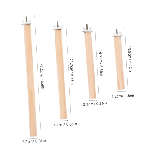 BESPORTBLE 4pcs Comfortable Parrot Perch Stand Bird Cage Perch Platform for Parrots Parakeets Chicken Birds
