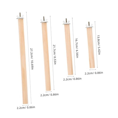 BESPORTBLE 4pcs Comfortable Parrot Perch Stand Bird Cage Perch Platform for Parrots Parakeets Chicken Birds