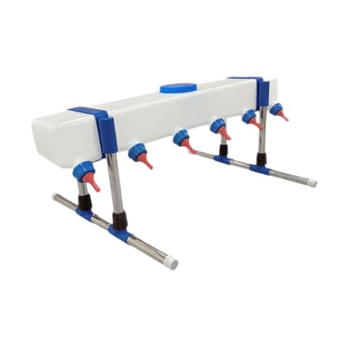 Lamb Drink Feeder Calf Feeding for Nursing,Little Cow Calf Milk Drinking Farm Livestock Breeding Feeder for Farm Lamb, 6 Head with Holder