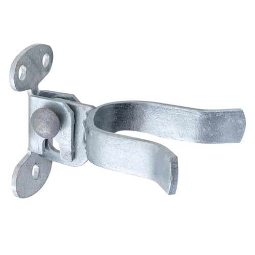 VIVIDA 1-7/8" Wall Mount Gate Latch, Flat Back Gate Fork Latch, Mounts to Wooden Fence Post or Wall, Galvanized Steel, 1 PCS - size: 1-7/8" (1 PCS)