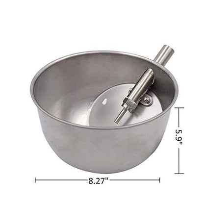 Stainless Steel Automatic Pig Waterer System Automatic Waterer for Pig Water Bowl Heavy Duty (L)