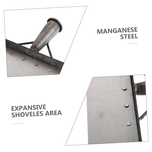 Heavy Duty Manganese Steel Farm Cleaning Shovel 32cm for Barn Manure Removal Livestock Dung Scraper Tool