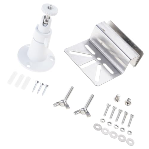 Stainless Steel Camera Mount with Drainage Rustproof Outdoor CCTV Bracket for Security Devices Weather-Ready Gear (1 Set