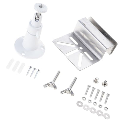Stainless Steel Camera Mount with Drainage Rustproof Outdoor CCTV Bracket for Security Devices Weather-Ready Gear (1 Set