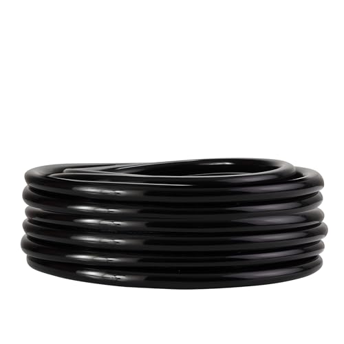 Alpine Corporation 5/8 Inch Inside and 3/4 Inch Outside Diameter by 100 Feet Long PVC Tubing for Ponds, Fountains and Waterfalls Circulations, Black - size: 5/8" I.D. x 3/4" O.D.