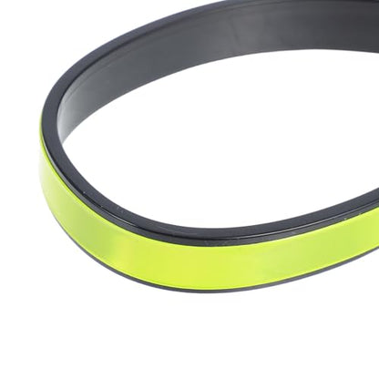 4pcs Reflective Trouser Clips Elastic Straps, High Visibility Ankle Wraps for Cycling Safety, Outdoor Biking Pant Leg Bands, Green and Gray Wide Design for Mountain Bike Riders