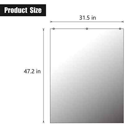 Wall-Mounted Gym Activity Mirror for Gymnastics, Yoga, Fitness, Dancing-48”x32” (1)