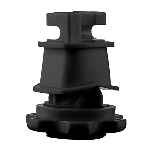 Electric Fence Wire Holding Insulators, Screw Tight Round Post Insulator, Post Clips Insulators, Two Piece Suit, Pack of 25, Black - color: Black