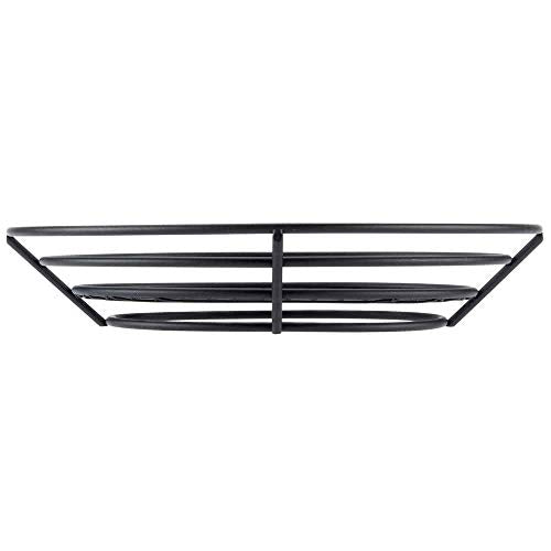 G.E.T. 4-38814 Black Oval Metal Wire Basket Iron Powder Coated Wire Baskets Collection - color: Black, size: 11" x 8", style: Modern