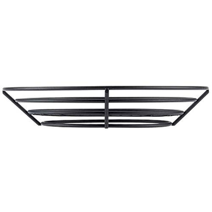 G.E.T. 4-38814 Black Oval Metal Wire Basket Iron Powder Coated Wire Baskets Collection - color: Black, size: 11" x 8", style: Modern