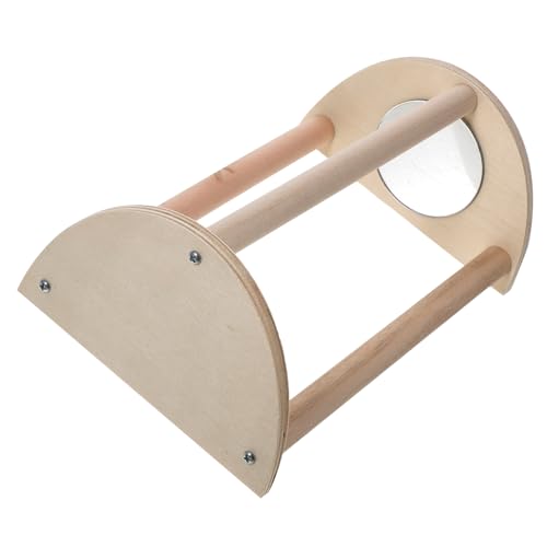 VANZACK 2pcs Wooden Chick Perch Roosting Bar for Chickens Chick Training Stand for Coop and Brooder Comfortable Resting and Playing for Poultry