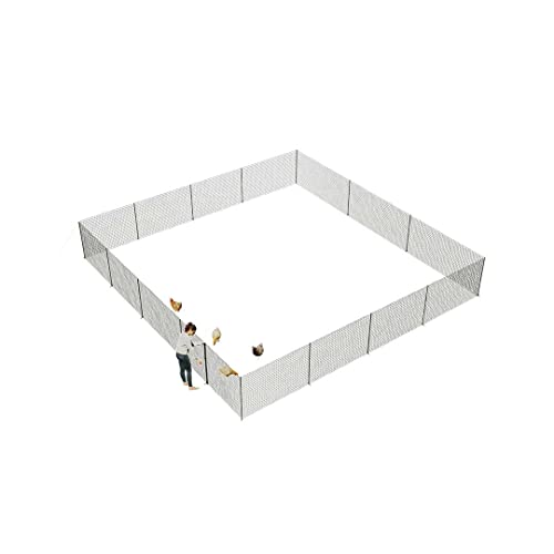 Omlet Chicken Fencing | High Poultry Netting with Door | Significantly Higher Than Other Moveable Fencing Options on The Market | Give Your Chickens More Space | 105ft - size: 13.0"L x 26.9"W x 12.0"H