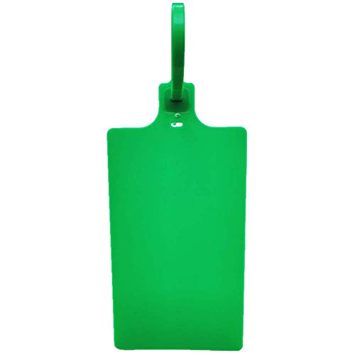 Plastic Seals Shipping Tags Logistics Use Big Sign Tie Large Label Tie, 255mm Total Length, Package of 100pcs (Green) - color: Green