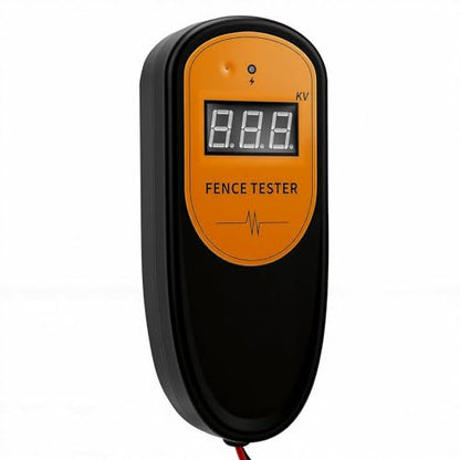 Zunate Electric Fence Voltage Tester, 500V to 13KV Pulse Meter with Large Screen Display and Ergonomic Clips for Steel, Aluminum, or Rope Farm Ranch Wire Lines