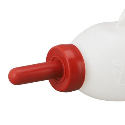 Calf Feeding Bottle Thicken Leakproof Silicone Nipple Nursing Supplies with Handle 2L Farm Pasture (Upright Milk Pot) - size: Upright Milk Pot