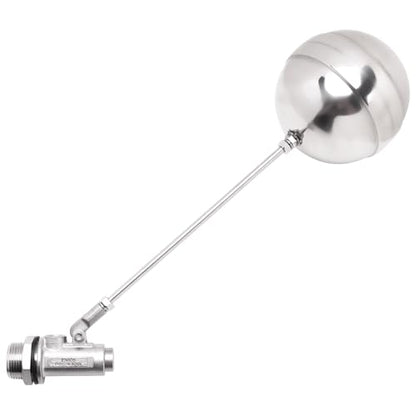 Stainless Steel Float Ball Valves - 1" NPT Male Thread Flow Control Float Sensor Valve Automatic Water Level Control Float For Tank Pond Water Tower - size: 1 Inch