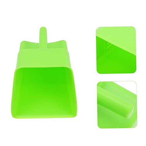 Outanaya Thick Plastic Feed Shovel for Livestock 1.5L Animal Feed Scoop Handle for Grain Rice and Ice Cube Handling