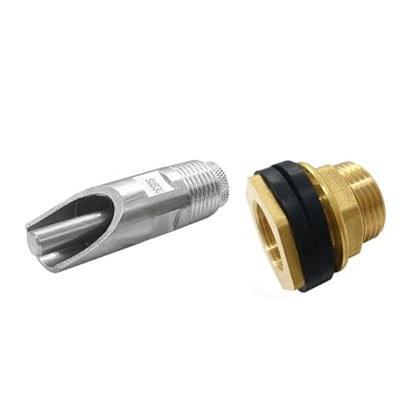 1 Set Automatic Pig Waterer Nipples Kit with Water Tank Connectors | Sturdy Stainless Steel Pig Nipple Drinkers Kit with Brass Water Tank Connectors for Piglets;Automatic Water Control System