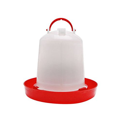 Chicken Feeder Waterer Baby Chick Drinker Feeder with Carrying Handle Capacity 2.5 L Chicken Water Feeder Pet Supplies