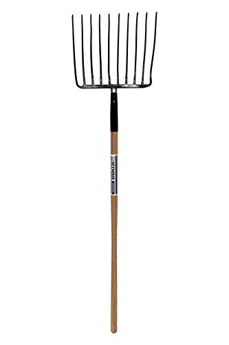 Seymour 49271 S550 Forged Series Fork with 48" Precision Lathe Turned American Ash Handle, Forged 10-Tine Head