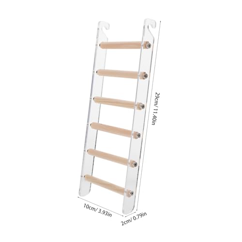 ERINGOGO Bird Cage Ladder Perch for Parrots Hamsters and Small Pets Durable Climbing Toy for Exercise and Fun Safe Design for Pet Interaction