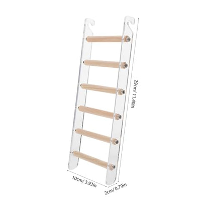 ERINGOGO Bird Cage Ladder Perch for Parrots Hamsters and Small Pets Durable Climbing Toy for Exercise and Fun Safe Design for Pet Interaction