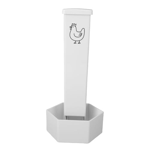 SUNGOOYUE Chicken Feeder, Large Capacity, Durable ABS Material, Hanging Feeder for 6 Chickens for Outdoor Use