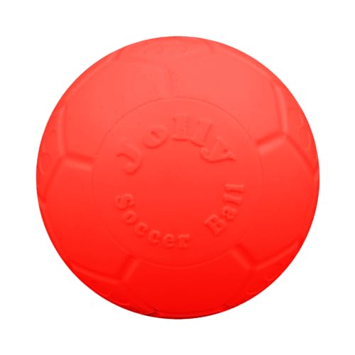 Jolly Pets Large Soccer Ball Floating-Bouncing Dog Toy, 8 inch Diameter, Orange - color: Orange, size: 8 Inch Diameter
