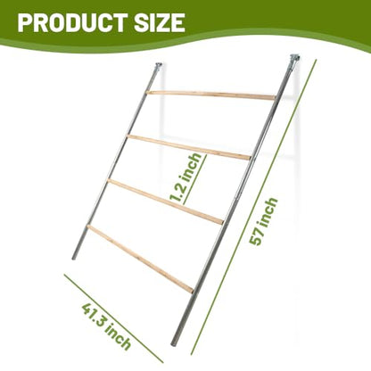 Yeeoy Chicken Perch Stand for Chicken Coop, Chicken Roosting Ladder Sturdy Roosting Bars for Adult Chickens, Chicken Toy and Coop Accessory Perfect for Backyard Poultry