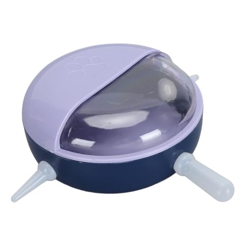 FILFEEL Pet Nursing Bottle with 5 Nipples and Lid, Silicone Puppy Kitten Milk Feeder Bowl, Choking Prevention Breastfeeding Device for Newborn Dogs Cats Small Animals, - color: Purple