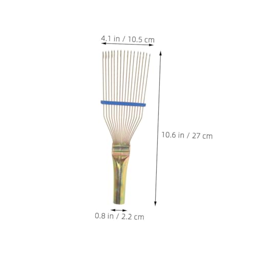 Toyvian Wire Grooming Brush Cattle Sheep Goats Efficient Shedding Tool for Animal Hair Cleaning Rake for Wet Dry Use
