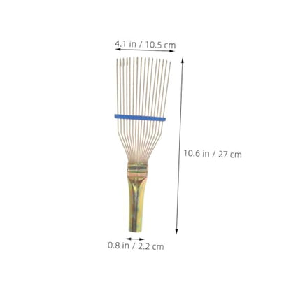 Toyvian Wire Grooming Brush Cattle Sheep Goats Efficient Shedding Tool for Animal Hair Cleaning Rake for Wet Dry Use