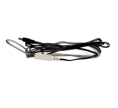Hatching Time DHC-12W 16" Drinker Heater Cable – 12W Low-Voltage 12V Poultry Water Heater Cable, Stainless Steel Coated, Freeze-Proof for Chicken, Quail & Pigeon Drinkers