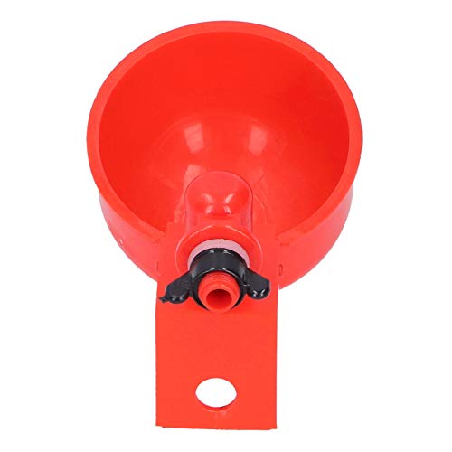 AYNEFY 2pcs Automatic Chicken Water Cup Poultry Breeding Supplies Drinking Bowl with Leak Proof Design for Poultry Bird 2pcs Automatic Chicken Water Cup Red Plastic Gardening