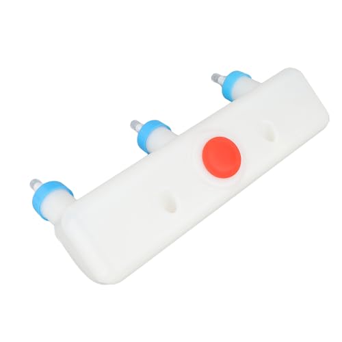 GLOGLOW 3 Head Small Animal Milk Feeder, Piglet Milk Bottle Lamb Milk Feeder Goat Feeder with Silicone Nipple for Puppy Kitten Feeding Farm Drinking Equipment