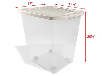 Van Ness 50-Pound Food Container with Fresh-Tite Seal and Wheels