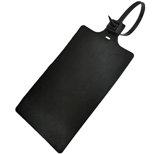 Plastic Seals Shipping Tags Logistics Use Big Sign Tie Large Label Tie, 255mm Total Length, Package of 100pcs (Black) - color: Black