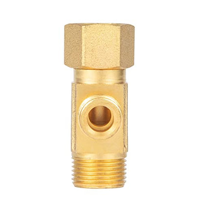 Lead-Free Brass Angle Stop Add-A-Tee Valve,3/8-Inch Compression Inlet X 3/8-Inch Com Outlet X 3/8-Inch Compression Outlet 2 Pack - size: 3/8x 3/8x 3/8 2 Pack Brass