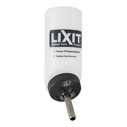 Lixit Wide Mouth BPA-Free Cage Water Bottles for Rabbits, Ferrets, Guinea Pigs, Rats, Chinchillas, Hamsters, Mice, Hedgehogs, Gerbils and Other Small Animals. (Translucent, 8 Ounce) - color: Translucent, size: 8 Ounce